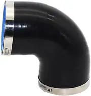 Universal Silicone Tubing Hose 90 Degrees Connector Car Intercooler Turbo Intake Pipe Coupler Multi Size(45MM)
