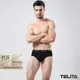 【TELITA】男內褲 型男彈性素色三角褲_酷黑 TA304