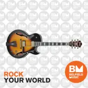 Ibanez LGB30 George Benson Signature Archtop Electric Guitar Yellow Sunburst