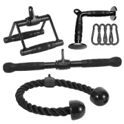 Cable Attachments for Home Gym, Made of Heavy Duty Solid Steel, LAT Pulldown ...