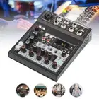 Biner 4 Channels Audio Mixer Bluetooth USB Sound Mixing Console Amplifier Studio