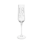 Gibson Gifts 18 Birthday Crystal Champagne Glass Toasting Drinkware Clear