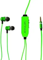 Esonic Lightingcool Visible Glowing LED in- Ear Earphone Light up Stereo Headhone with Mic Lights Flashing to Music Beat for iPhone6/6s/7/8/XS/XR (Green, Blue, Pink) (Green)