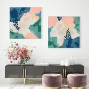 Abstract Pixel 2 sets Canvas Wall Art