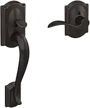 Schlage FE285 716 Acc CAM RH Lower Half Handleset, Camelot Interior Trim, Aged Bronze