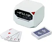 2-in-1 Automatic Card Shuffler & Dealer, Electric Shuffling and Dealing Machine for 8 Players,360° Rotating Card Dealer,Built in 2500mAh Battery,for Poker & Casino