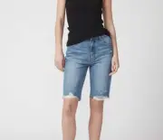 DECJUBA Lucy Bermuda Longline Denim Shorts - Size 12 | NWT