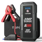 TOPDON JS2000 2000Amp USB Car Jump Starter Booster Battery Charger Power Bank