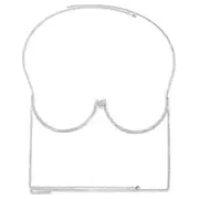 Heart Chest Bracket Jewellery Bra Chain for Women Body Crystal Bikini Summer Top Elegant 2024 Clothes Necklace Accessories Beach silver