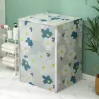 Flower Printed Washing Machine Cover Washing Machine Dust Jacket Laundry Room