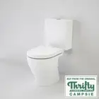 NEW- Caroma Luna Cleanflush Cl/Cpld P-TRAP Toilet Suite, w/- Soft-Close, 844720W