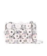 Paco Rabanne Sparkle Discs Chain-Linked Shoulder Bag One size silver