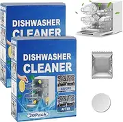 2PCS Dishwasher Tablets, Dishwasher Cleaning Tablets, dishwasher cleaner tablets, highly efficient Dishwasher Cleaner for Kitchen Tableware Care