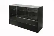 Glass Display Counter 1500L- Black Back In Stock early Jan 22