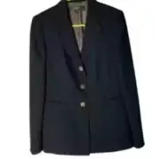 Kasper Classics black pinstripe blazer sz 6 nwt