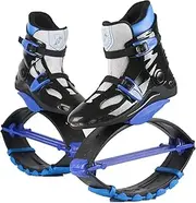 [Abcoll] 7 Colour Adult Women Men's Gravity Boots/Jumping Trainers/Gravity Boots, Jumps Breathable and Safe Bouncing Sports Fitness,Weight Range 20-110 Kg (Color : Blueblack, Size : S)