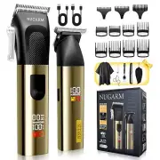 Professional Hair Clippers for Men - Cordless Barber Clippers Golden Zero Gap...