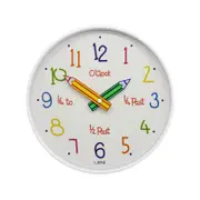Leni Pencil Dial Kids Wall Clock 25cm
