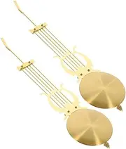 IWOWHERO Clock Replacement Pendulum 2pcs Metal Wall Clock Parts 28cm Swing Mechanism Decorative Wall Clock Supply Easy to Install