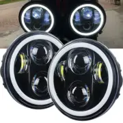2PCS Motorcycle 5-3/4" 5.75" LED Headlight Fit For Rocket 3 Thunderbird