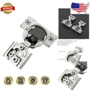 Durable 60 Pack Soft Close Cabinet Hinges – Easy Install, Modern Satin Finish