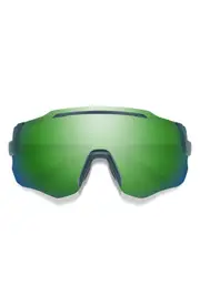 Smith Momentum 135mm ChromaPop™ Shield Sunglasses in Matte Stone /Moss /Chromapop at Nordstrom One Size Matte Stone/Moss/Chromapop