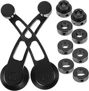 TIDTALEO 1 Set Car Window Handle Window Handle Wiper Car Blinds Regulator Tint Grout Cleaner Mini Breaker Vacuum Can Opener Electric Electric Winder Decor Locks Crank Aluminum Alloy Black