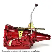 Ford FMX Single Action Shifter Kit 10 Single Bend Arm w/ Black Knob truck rat (for: Ford)