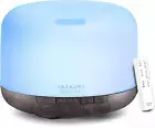 500Ml Essential Oil Diffuser, 5 in 1 Ultrasonic Aromatherapy Humidifier Vaporize
