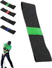 [Generic] Golf Wrist Correction Trainer & Arm Band Set, Golf Correct Gesture Training Swing Connection Band, Sync Arms and Body Wrist Strap Brace, for Hand Positioning, Improved Swing Mechanics