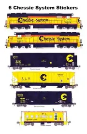 Chessie System Manifest Train 6 individual Stickers Andy Fletcher