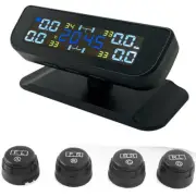 TPMS Solar Tyre Pressure Monitoring System W/4 External Sensors For Car Off-road (for: Fiat)