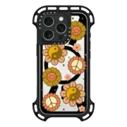 iPhone 16 Pro Ultra Bounce Case MagSafe Compatible Happy Retro Flowers