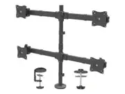 "Desk Mount Quad Monitor Arm, Ergonomic VESA 4 Monitor Mount 2x2 up to 27"""