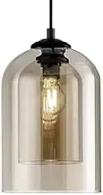 E14 Base Modern Japanese Glass Pendant Chandelier – Stylish Flush Mount Ceiling Light for Corridor, Bar, Bedroom Decor – Elegant Single-Head Lighting Fixture