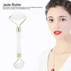 White Jade Roller Ergonomic Natural Facial Massager Roller AntiAging Skin Ca BLW