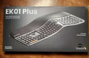 ProtoArc Backlit Wireless Ergonomic Keyboard EK01 Plus Wrist Rest Rechargeable
