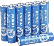 RUIHU AAA Batteries, 12 Pack Lithium Iron Triple A Batteries, 1.5V 1200mAh Longer Lasting AAA Lithium Batteries, Non-Rechargeable (Lithium AAA - 12 Count)