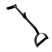 Black Steel Lat Pulldown D Handle Cable Attachment