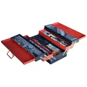 Force 50235-124 5-Tier Tool Box Chest 124pc Tools: Socket & Accessory Spanner