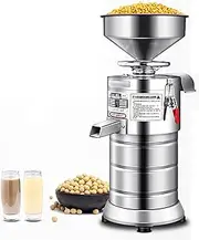 1100W Commercial Soy Milk Machine, 2850RPM Soybean Milk Maker with 60KG/H Throughput Output, Food Grinding Machine with 100 Mesh Filter Bag
