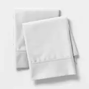 Luxury Cotton 600 Thread Count Performance Cotton Standard Pillowcases, Set o...