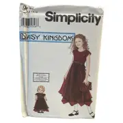 Simplicity Sewing Pattern 9946 DAISY KINGDOM Dress Girls Doll Size 7-10