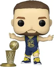 Funko PoP! NBA Basketball - Stephen Curry with Championship Trophy Vinyl Figure, 10 cm Height