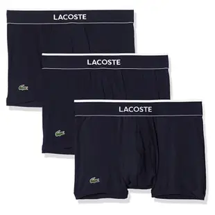 全新 現貨M Lacoste cotton boxer trunk underwear 美式 休閒 純棉 四角褲 海軍藍