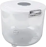 Transparent, Sealed Rice Storage Container with Large Capacity for Rice, Flour, Grain, Practical Quantification, ABS Material, Strong Seal (15kg/33.1lb Capacity)