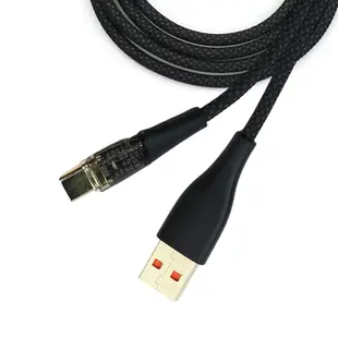 KAMAX Type-C充電線 USB-A To Type-C透明款快充傳輸線 1M (KM-WA26)