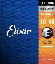1 x SET Elixir 12052 Coated Electric Guitar Strings 10-46 Light