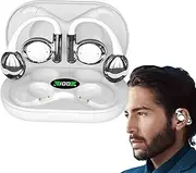 ZALHIN Open Ear Wireless Headphones,Portable Earbuds Wireless Clip - Lightweight Wireless Earbuds, Wireless Headphones with Digital Display for Long-Lasting Comfort