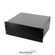 SWAMP 4RU 19 inch Rack Drawer Case Heavy Duty Mount Sliding Rails Latch